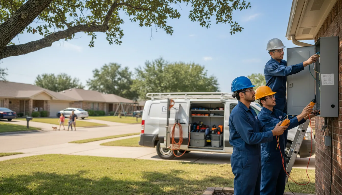 Certified electrician providing emergency electrical services in Briggsville, WI